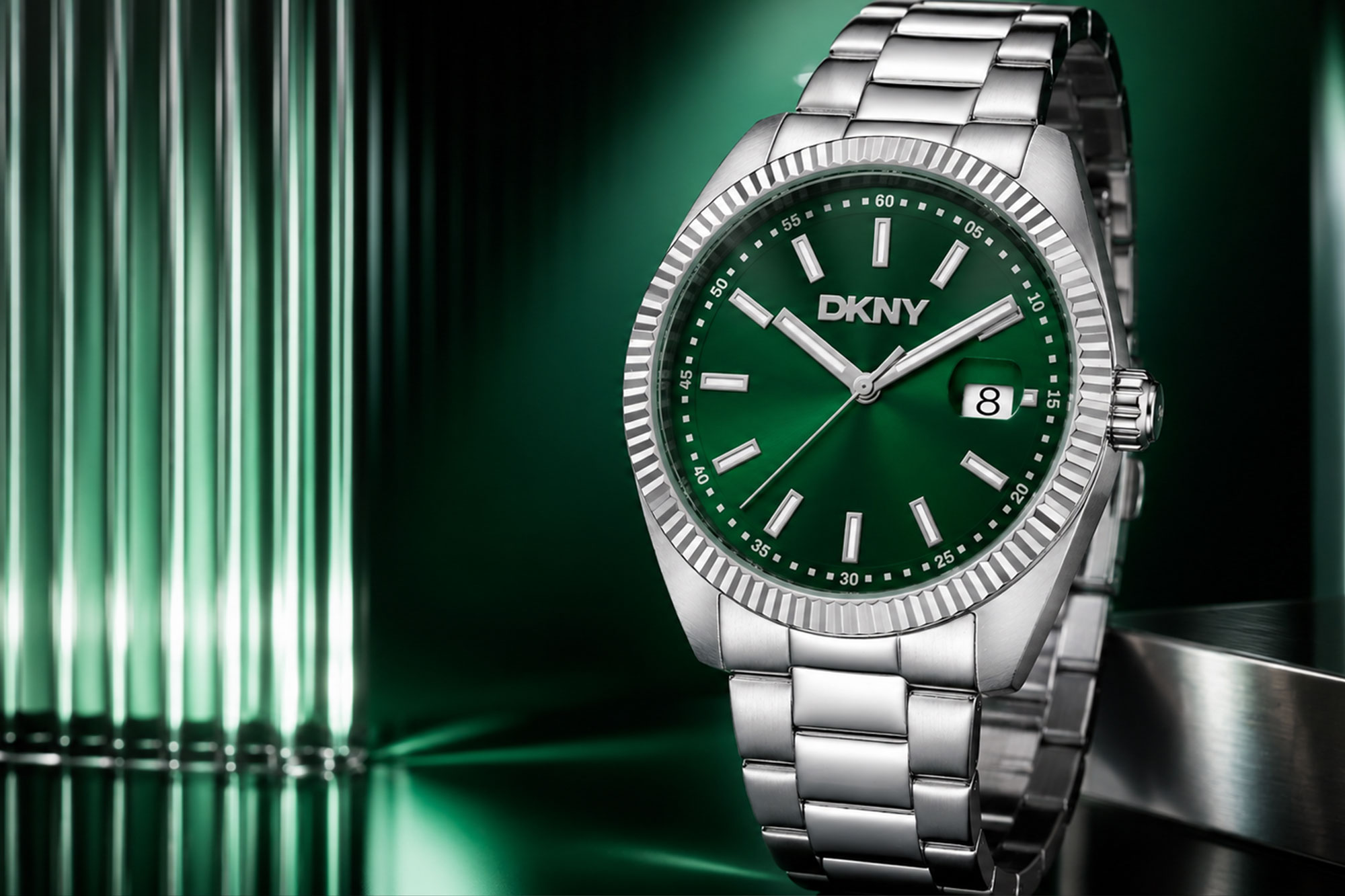DKNY watch green dial
